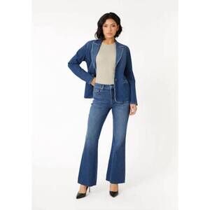 NEW LEVEL99 claudia flare jean in brit blue